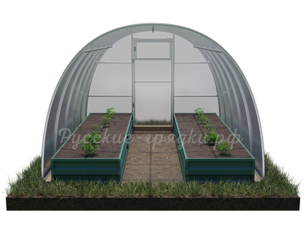 Комплект грядок в теплицу с полимерным покрытием (высота борта 40 см)