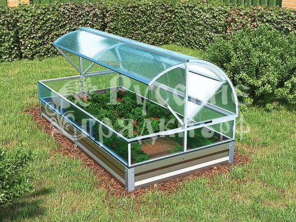 Парник «Хлебница» 1*2м комплект с поликарбонатом